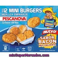 Miniburger De Merluza Con Bacón Pescanova, Caja 360 G