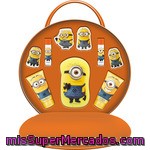 Minions Bolsa De Baño Infantil Con Gel De Baño Tubo 50 Ml + Champú 2 En 1 Tubo 50 Ml + Esponja + 2 Toallitas Compactas + 2 Bálsamo Labial + 2 Minions Efervescente Baño