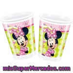 Minnie Vaso Decorado 20 Cl Paquete 8 Unidades