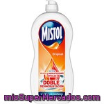 Mistol Lavavajillas A Mano Diluido Original Contra Grasa E Incrustaciones Botella 900 Ml