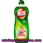 Mistol Ultra Plus Lavavajillas A Mano Concentrado Contra Grasa E Incrustaciones Botella 620 Ml