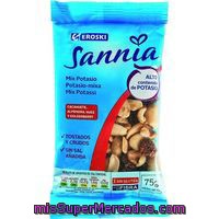 Mix De Frutos Secos Con Potasio Eroski Sannia, Bolsa 75 G