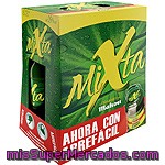 Mixta Shandy Mahou Cerveza Sin Alcohol Con Gaseosa Sabor Limón Pack 6 Botella 25 Cl