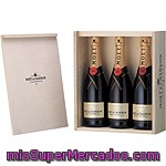 Moët & Chandon Champagne Brut Imperial Estuche De Madera 3 Botellas 75 Cl