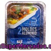 Molde Desechable Aluminio Tarta Rectangular (bajo) 2.7 L, Aliberico, Paquete 2 U