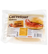 Molletes De Pan Para Hornear O Tostar Carrefour Pack De 2x100 G.
