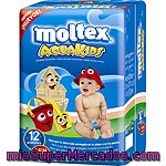 Moltex Aqua Kids Pañal Bañador Desechable 7 A 12 Kg Paquete 12 Unidades