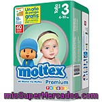 Moltex Premium Pañales De 4 A 10 Kg Talla 3 Bolsa 60 Unidades