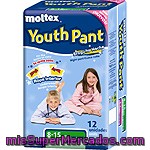 Moltex Youth Pant Braguita De Noche 8-15 Años 27-57 Kg Bolsa 12 Unidades