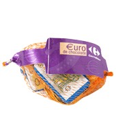 Monedas Y Billetes De Chocolate Carrefour 80 G.