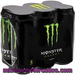 Monster Green Bebida Energética Con Taurina Y Ginseng Pack 6 Latas 50 Cl