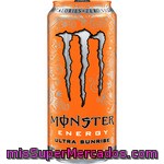 Monster Ultra Sunrise Bebida Energética Sabor Naranja Con Taurina Y Ginseng Lata 50 Cl