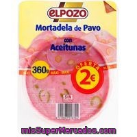 Mortadela De Pavo Con Aceiturnas Elpozo, Bandeja 360 G