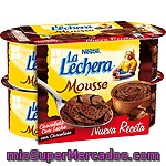 Mousse De Chocolate La Lechera De Nestlé Pack 4 Unidades De 59 Gramos