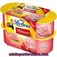 Mousse De Fresa Nestlé La Lechera, Pack 4x60 G