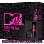Mtv Neon Metal Eau De Toilette Natural Femenina Spray 50 Ml + Body Lotion Tubo 100 Ml
