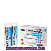 Multi Vitaminas + Oligoelementos Sin Azúcares Vallesol 24 Comprimidos.