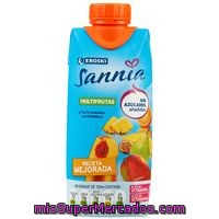 Multifrutas Sin Azúcar Añadido Eroski Sannia, Brik 33 Cl