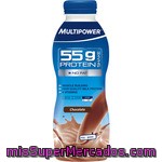 Multipower Batido De Proteína 55g Sin Carbohidratos Sabor Chocolate Botella 500 Ml