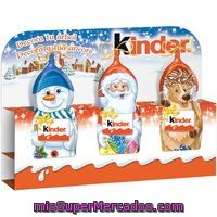 Muñeco De Nieve Kinder, Pack 3 Unid.