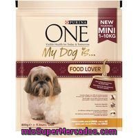 My Dog Is Food Lover Pavo Purina One, Paquete 800 G