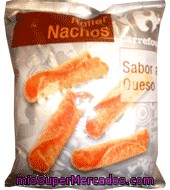 Nachos Roller Con Sabor A Queso Carrefour 125 G.