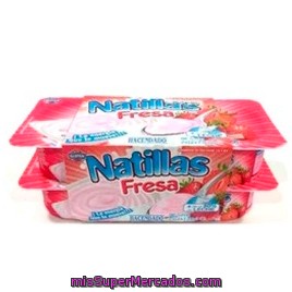 Natilla Fresa, Hacendado, Pack 4 X 125 G - 500 G
