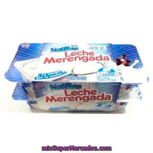 Natilla Leche Merengada, Hacendado, Pack 4 X 125 G - 500 G