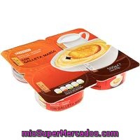 Natillas Con Galleta Eroski, Pack 4x125 G