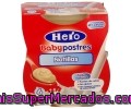 Natillas Con Sabor A Vainilla Especial Para Bebés A Partir De 6 Meses Hero Baby 2 Unidades De 130 Gramos