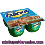 Natillas De Chocolate Con Avellana Danone Danet, Pack 4x115 G