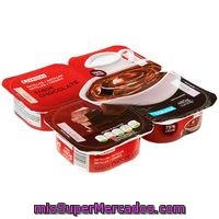 Natillas De Chocolate Eroski, Pack 4x120 G