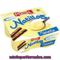 Natillas De Vainilla Pascual, Pack 4x125g