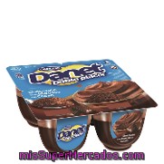 Natillas Doble Placer Chocolate Con Mousse Danone - Danet 4x100 G.