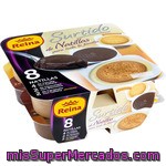 Natillas Surtidas (vainilla, Chocolate Y Caramelo) Reina 8 Unidades De 125 Gramos