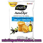 Natuchips, Producto De Aperitivo Horneado Con Sabor A Aceite De Oliva Y Sal Marina Snatt`s Gefrusa 85 Gramos