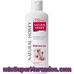 Natural Honey Gel De Baño Hidratante Con Aceite Almendras Botella 750 Ml