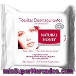 Natural Honey Toallitas Desmaquillantes De Cara Y Ojos Para Todo Tipo De Piel Bolsa 20 Unidades