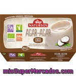 Natursoy Agar Agar Postre Vegetal Gelificado De Coco Sin Azúcares Añadidos Ecológico 2x100g Envase 200 G