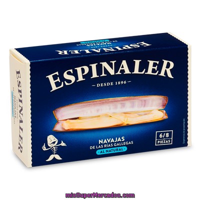 Navajas 6/8 Piezas Espinaler, Lata 125 G