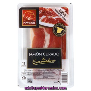 Navidul Jamón Curado Lonchas 170 G