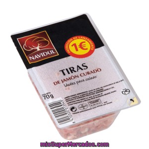 Navidul Taquitos De Jamón Curado Envase 70 Gr