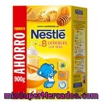 Nestle 8 Cereales Con Miel Papilla Instantánea Paquete 900 G