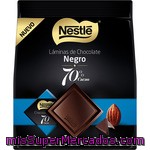 Nestle Chocolate Negro En Laminas 70 % Cacao Bolsa 125 Gr