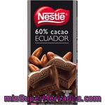 Nestlé Ecuador Chocolate Negro 60% Cacao Tableta 200 G
