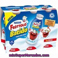 Nestlé Frúttolo Yogur Beber Sabor Fresa Sin Gluten 6x90g