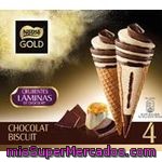 Nestle Gold Cono Chocolate Intenso Biscuit 4u 110ml