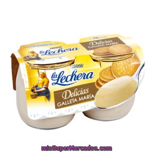 Nestle La Lechera Delicias Galletas María Pack 2 Unidades 125 Gr