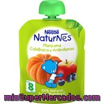 Nestle Naturnes Manzana Calabaza Y Arándanos 100% Natural Con Vitamina C Formato Bolsita Pouche 90 G
