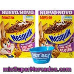 Nestle Nesquik Cereales De Desayuno Arroz Con Chocolate Sin Gluten Pack 2 310 G